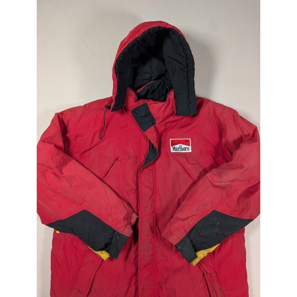 VTG Marlboro Country Store Duck Down Puffer Winter Jacket Coat Men’s Size L